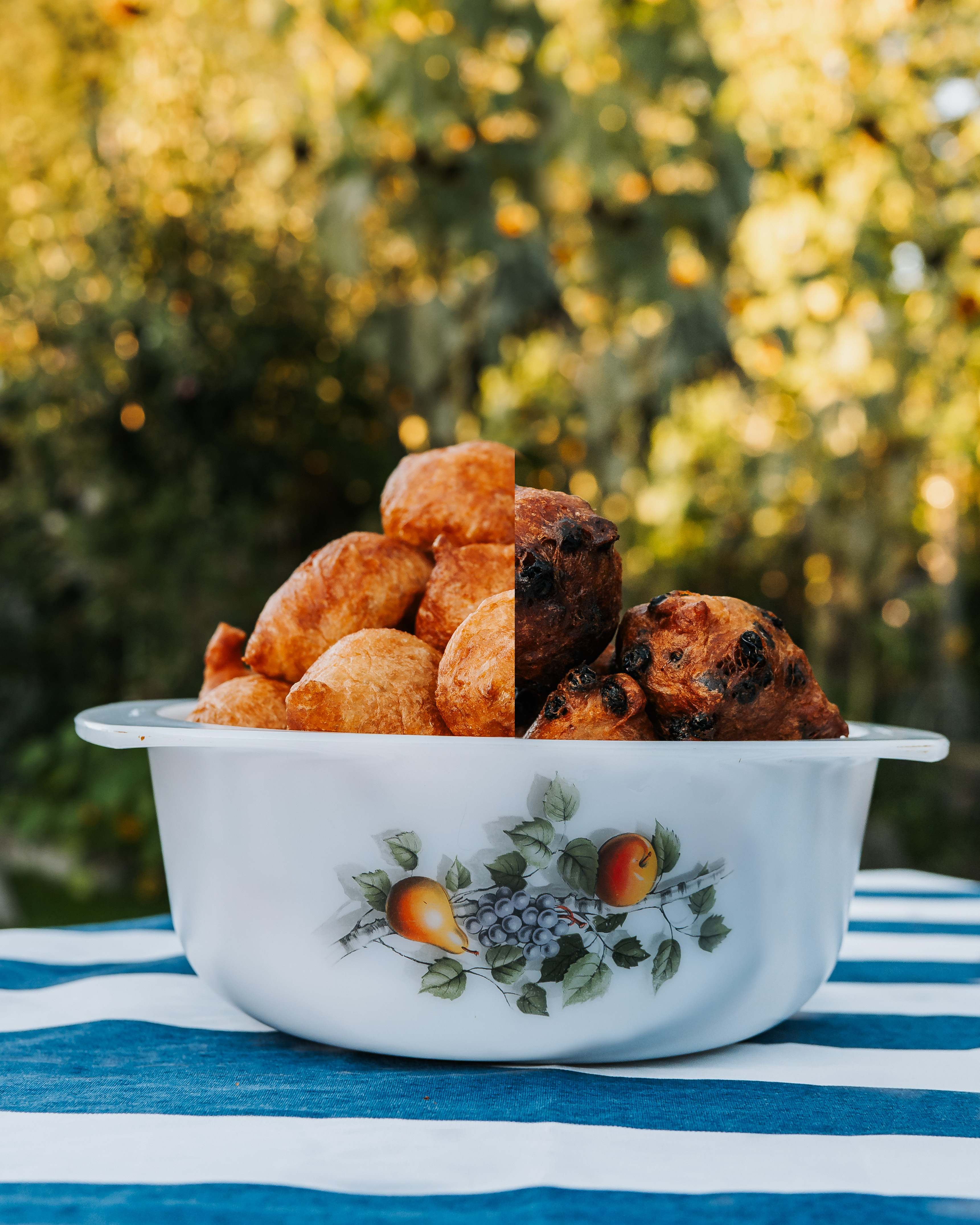 Zak Oliebollen Half om Half (5 met krenten, 5 naturel)